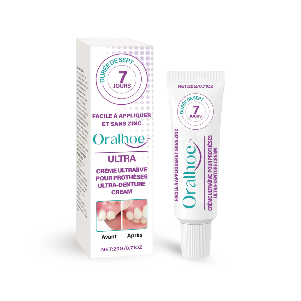 Denture Adhesive, Comfort Care, All-Day Secure Hold, Beautiful Smile Enhancement, Easy to Apply & Long-Lasting, Safe for Daily U Oasis Select 20g
