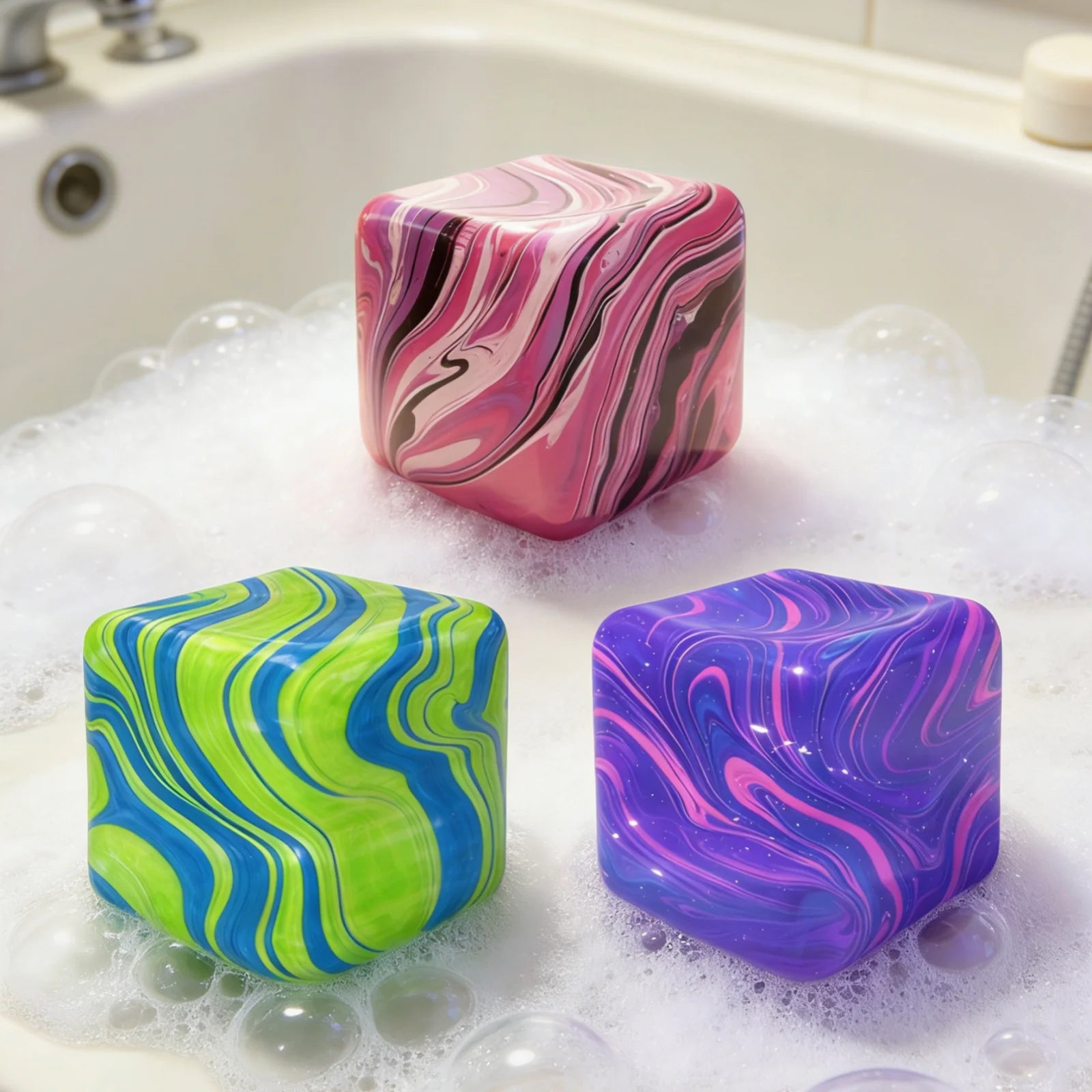 Stress Relief Cube Toy – Soft Elastic TPR Fidget Decompression Stress Relief Toy Oasis Select