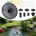 2.5W Solar Fountain,Durable Water Fountain,with 6 Nozzles 4 Anti-Collison Bars,Perfect Outdoor Decoration for Garden Pond Pool Oasis Select 1pc-2.5W