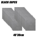 50PCS Non-Stick High Temperature Resistant BBQ Grid Pad Barbecue Mesh Reusable Easily Cleaned Cooking Pads Baking Grill Tool Oasis Select Black-30PCS