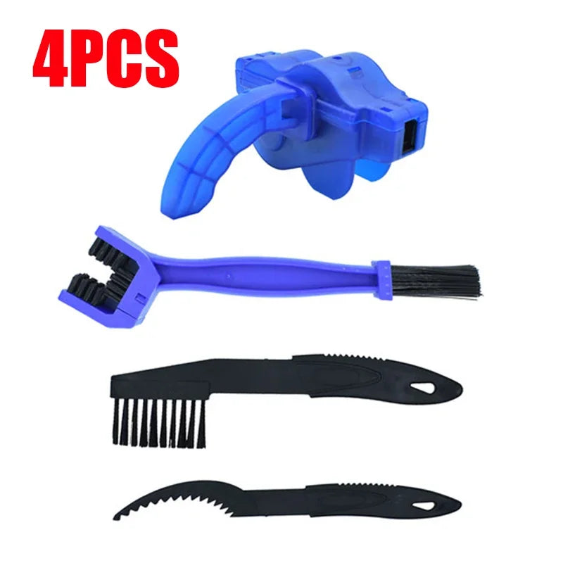 Chain Cleaner Portable Cycling Cleaning Kit Bicycle Scrubber Brushes Set Bike Wash Repair Tool for Mountain Road Motorcycle Oasis Select 4 PCS