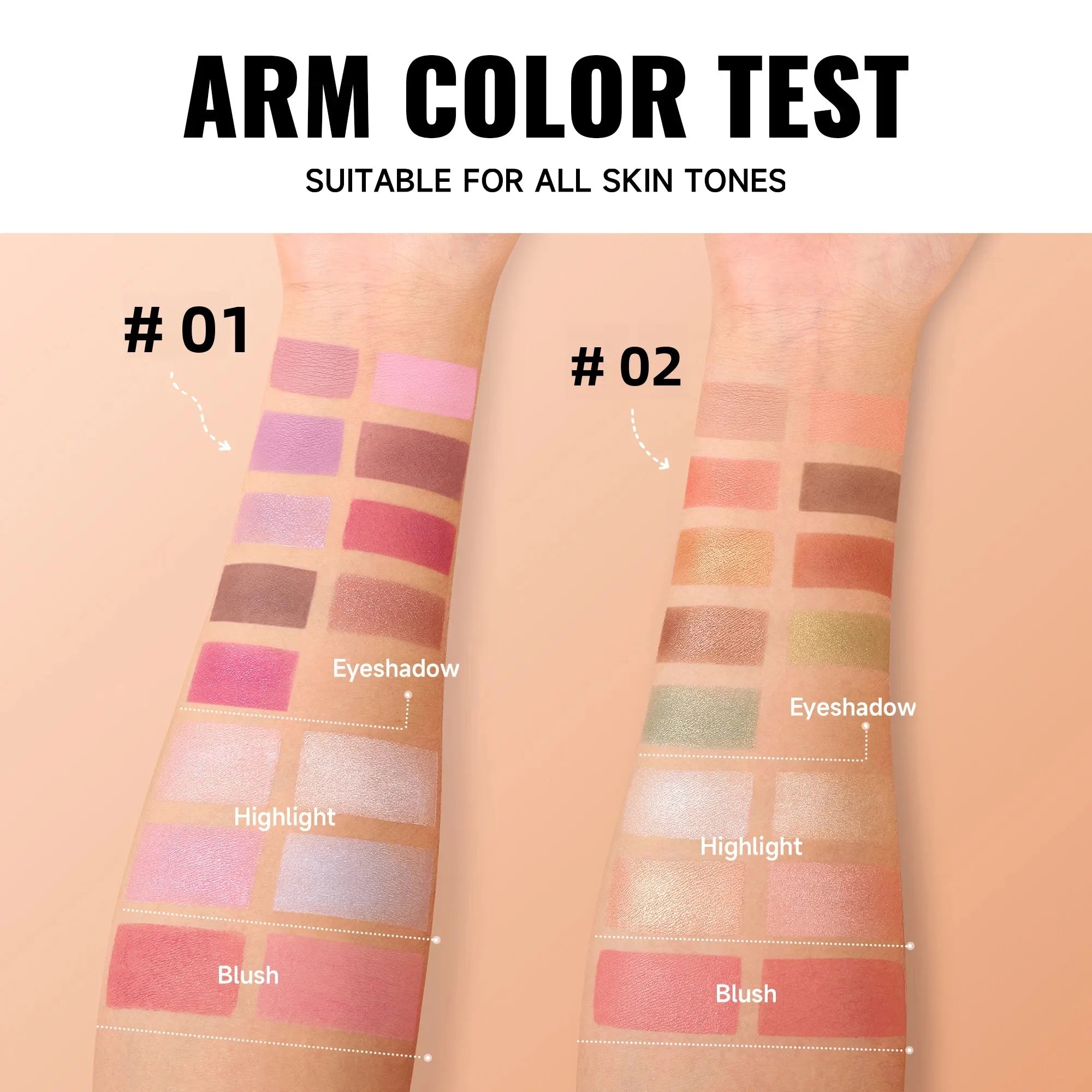 Handaiyan 3-in-1 Eyeshadow, Blush & Highlighter Palette