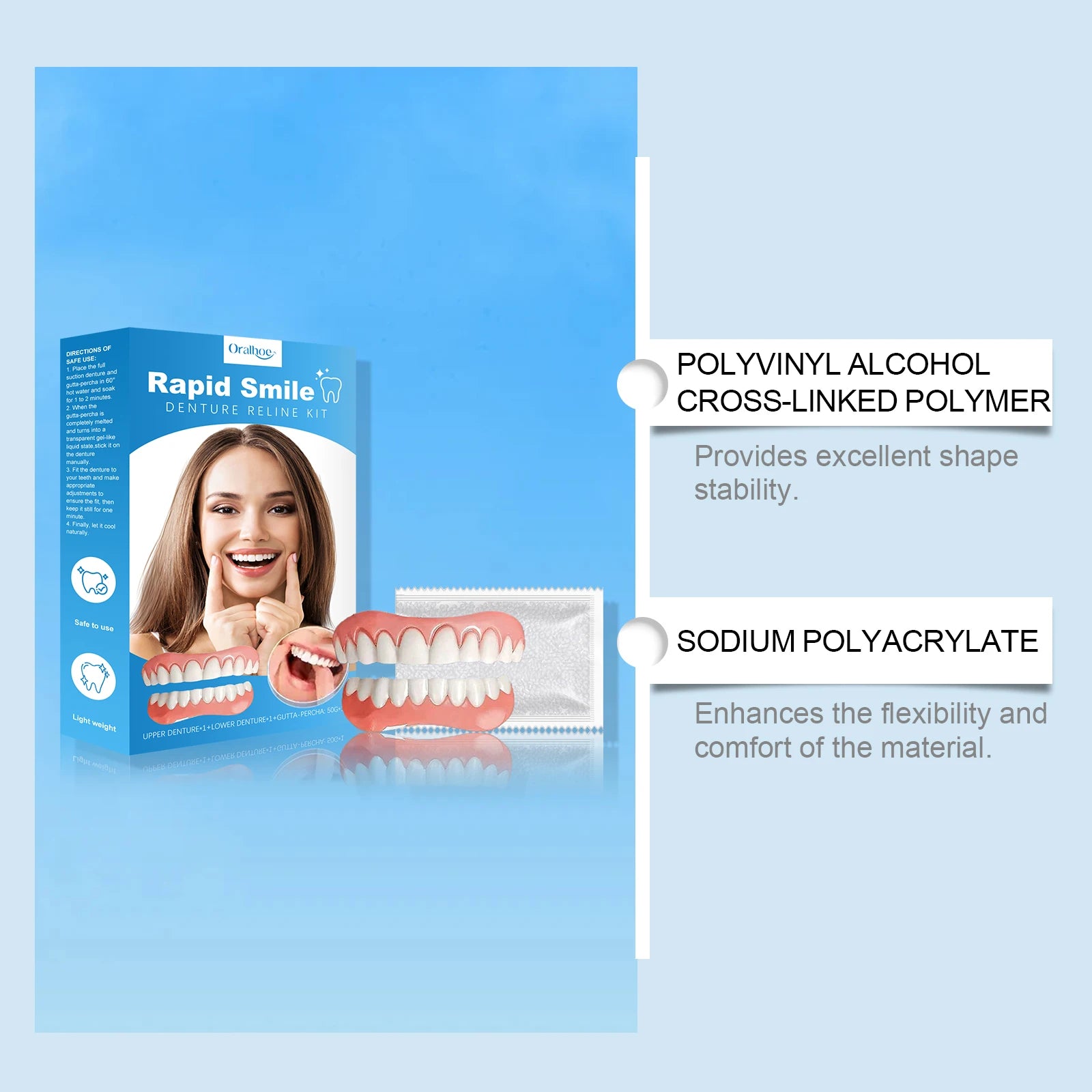 Cosmetic Tooth Veneer Kit – Snap-On Smile Enhancer Set Cosmetic Tooth Veneers Oasis Select