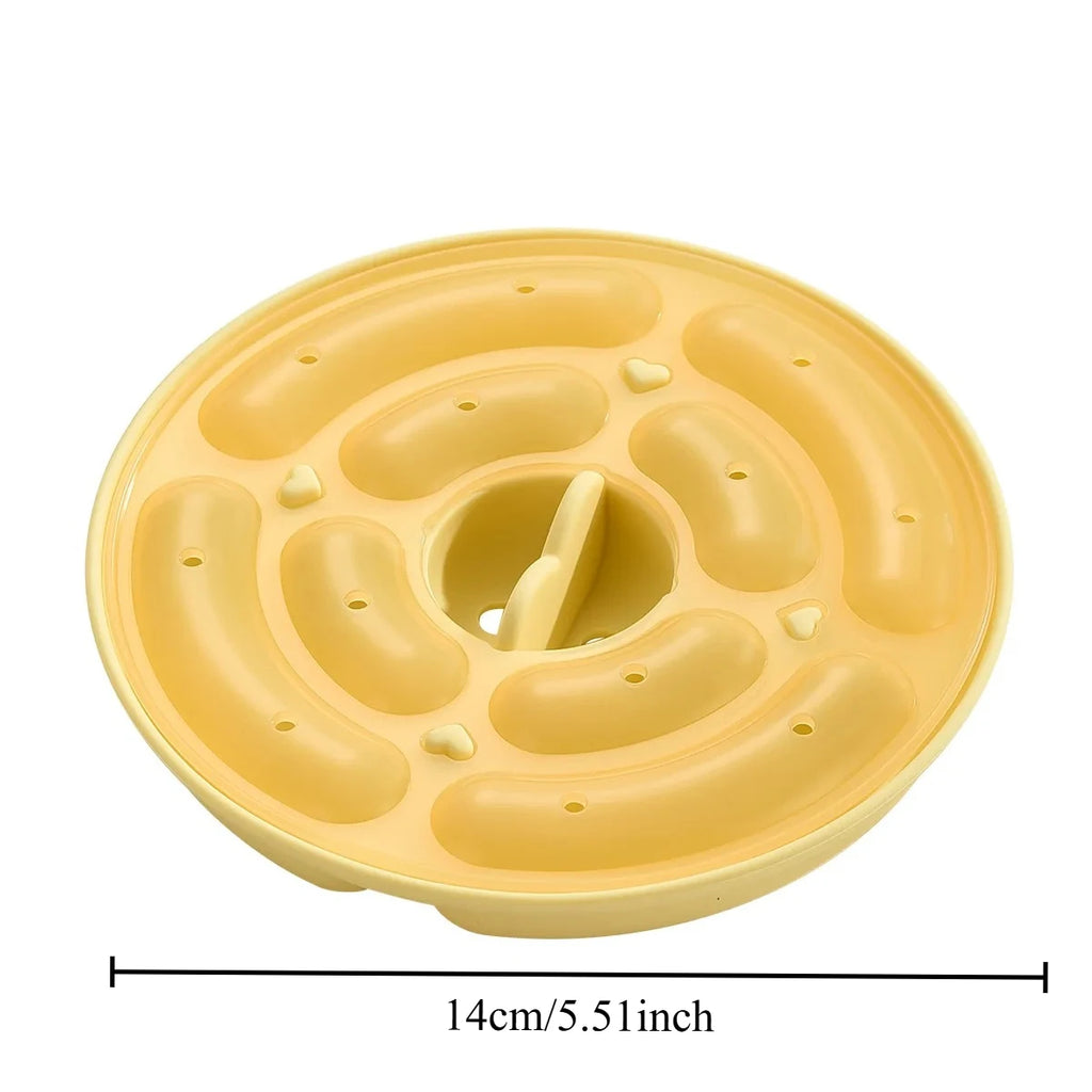 Food Grade Silicone Sausage Mold DIY Hot Dog & Steamed Sausage Mold for Baby Food Supplement Household Baking Tool Oasis Select Lemon yellow