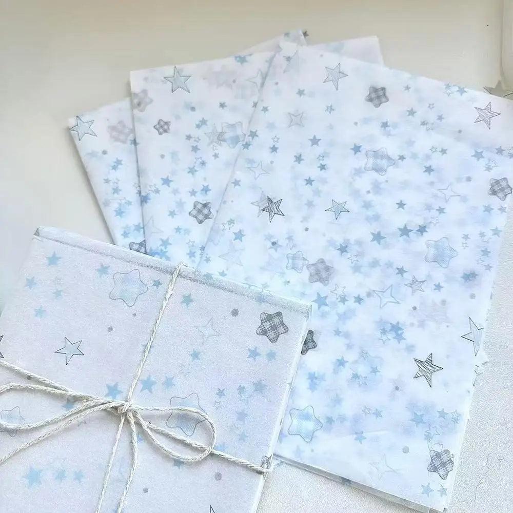 Ins Pink Wavy Dots Snow Pear Paper Gift Wrapping Paper Small Fresh Bouquet Wrapping Paper Gift Paper Diy Handmade Materials Oasis Select blue