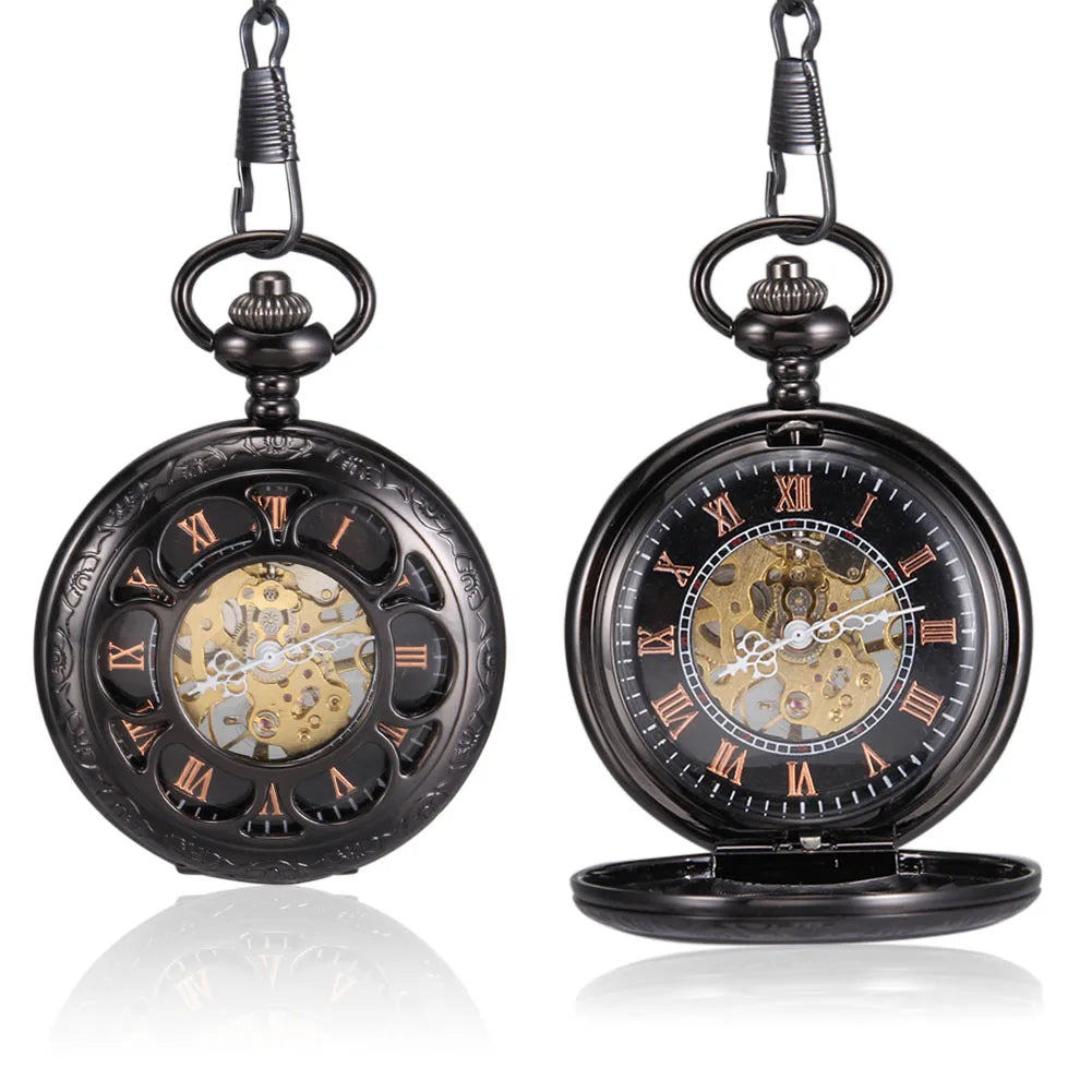 Vintage Quartz Pocket Watch with Chain | Personalized Gift