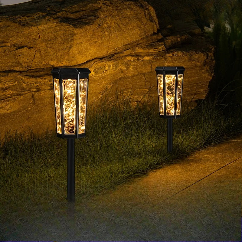 Solar Lamps Light Up Automatically When It Gets Dark. Outdoor Lamps Are Inserted for Garden and Courtyard Atmosphere Decoration Oasis Select