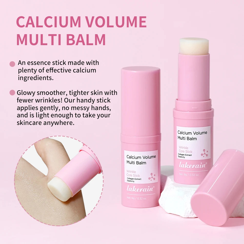 Lakerain Calcium Volume Multi Balm Improve Eye Wrinkle Cream Texture Stick Deep Moisturizing Non-Sticky Brighten Eye Skin Care Oasis Select