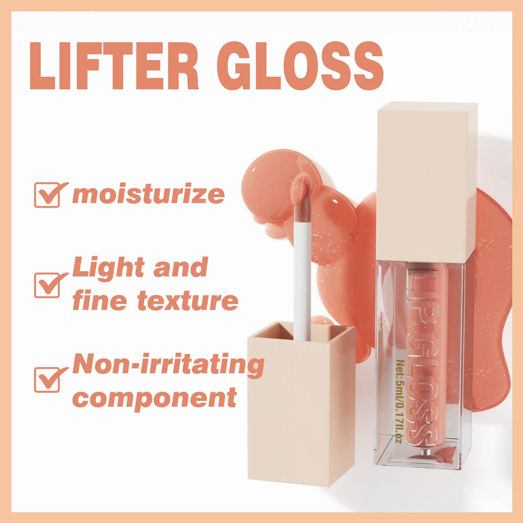 Hello Kiss Mirror Lip Gloss – Waterproof & Long-Lasting Shine
