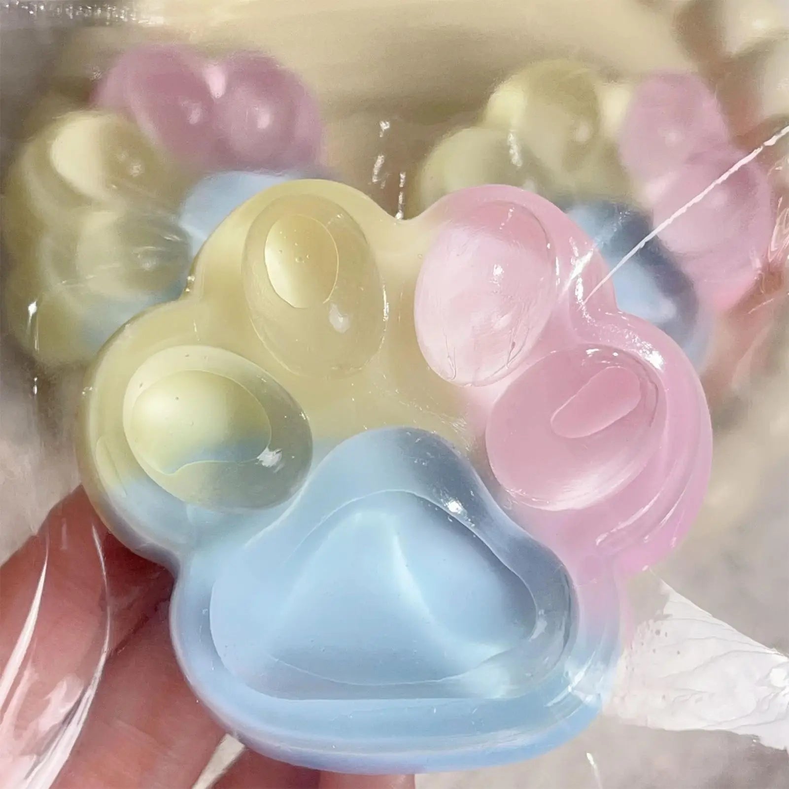 Squeeze Paw Toy 1PC Cat Paw Pinch Toy Stress Relief Soft Fidget Toy Relax Squeeze Toy Slow Rebound Stress Relief Cat Claw Toy Oasis Select