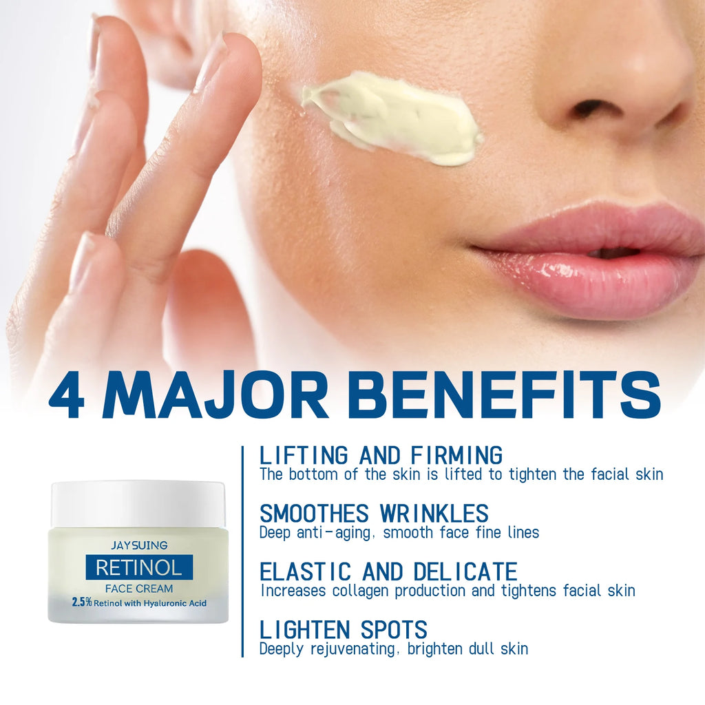 Jaysuing Retinol Firming Face Cream | Anti-Aging Moisturizer 50g Retinol Face Cream Oasis Select