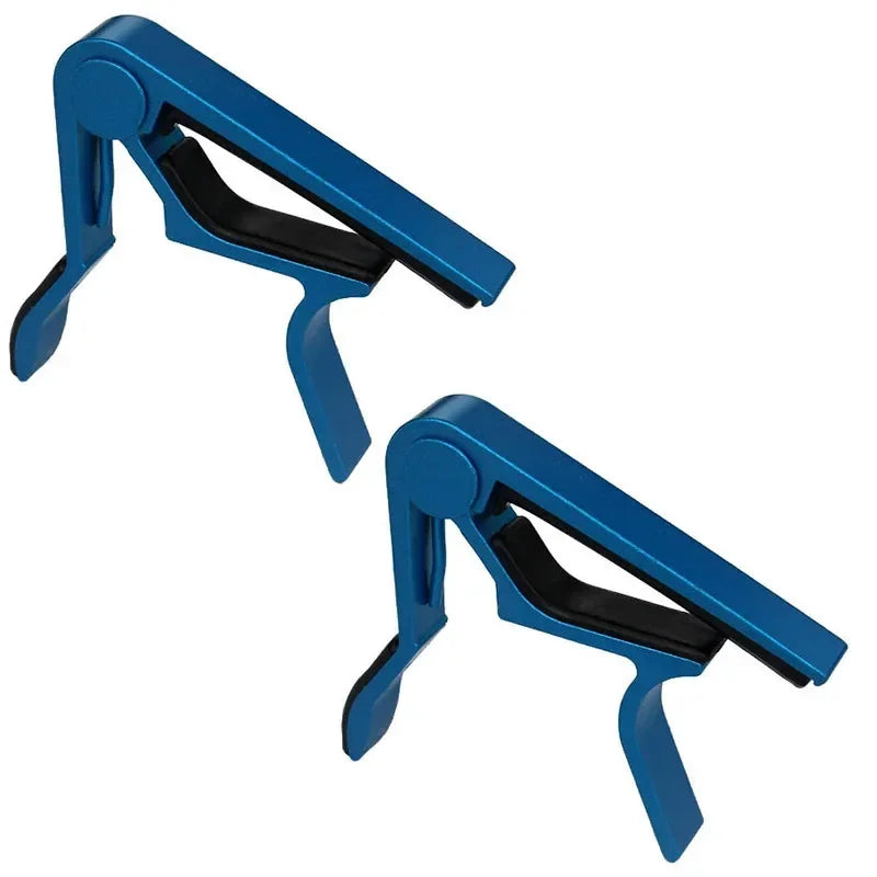 1/2pcs Universal Aluminium Alloy Guitar Capo - Lightweight & Durable Quick-Change Capo For Acoustic Electric And Classic Guitars Oasis Select Blue 2pcs