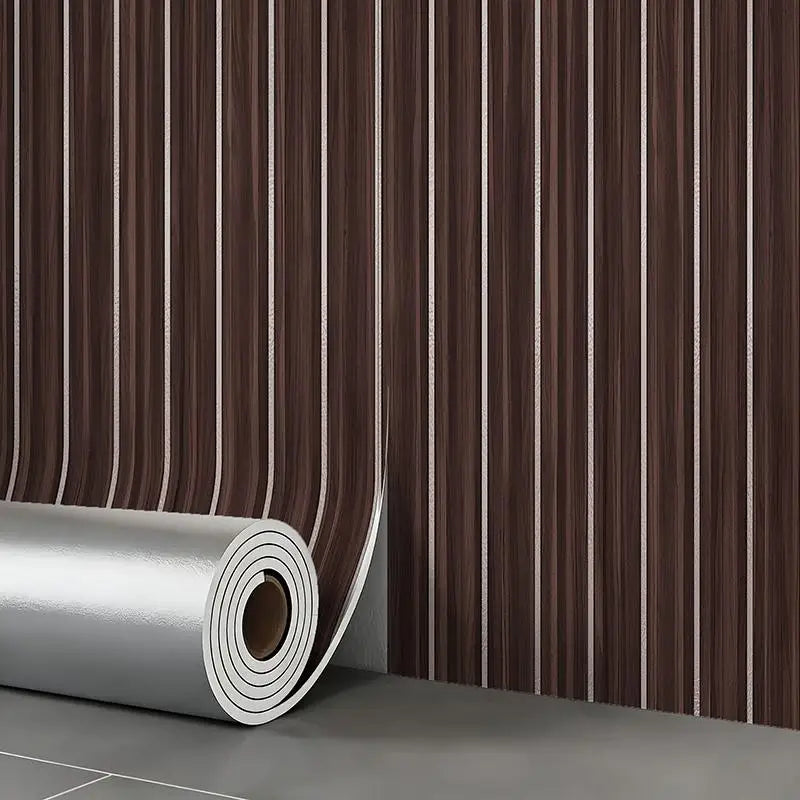 1pcs Thick Brown Grid Peel And Stick Wallpaper Faux Plaid Design Waterproof Ideal For Walls Ceilings Home Decor Oasis Select 3mx40cm 12
