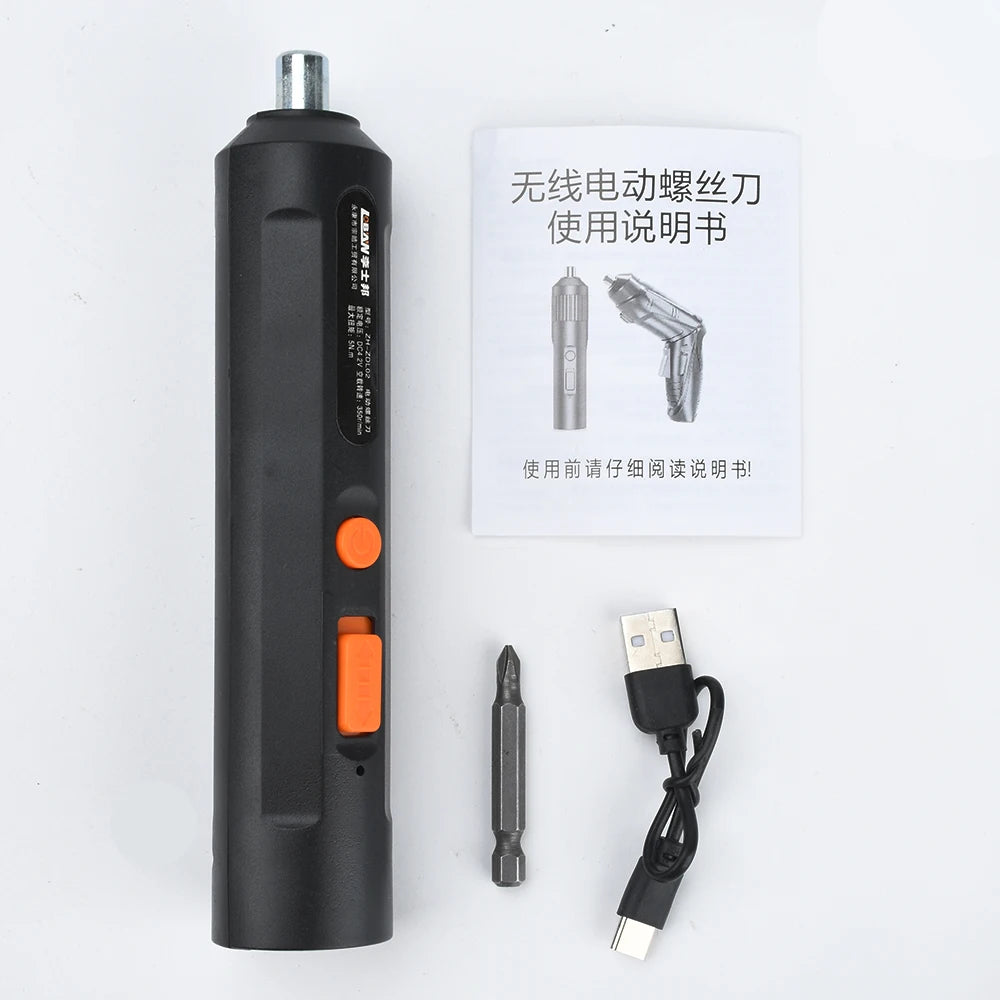 USB-Charging Electric Screwdriver Household Electric Screwdriver for Fastening Drilling and Screwdriving Tool Maintenance Tool Oasis Select