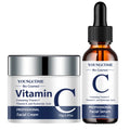 Vitamin C E & Hyaluronic Acid Face Cream & Serum Set