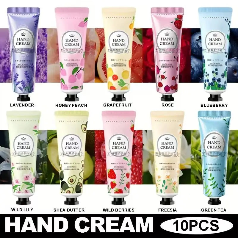 10PCS fruit floral hand cream, 10 different flavor options, moisturizing anti-crack hand cream, deeply moisturize hands Oasis Select MULTI 300g