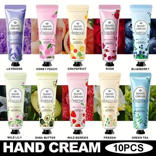 10PCS fruit floral hand cream, 10 different flavor options, moisturizing anti-crack hand cream, deeply moisturize hands Oasis Select MULTI 300g