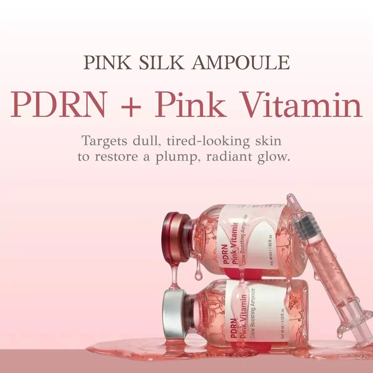 Deep Collagen Essence - Peptide Intensive Activation, Pink PDRN Stem Cell Ampoule, Brightening, Moisturizing, Skincare Oasis Select