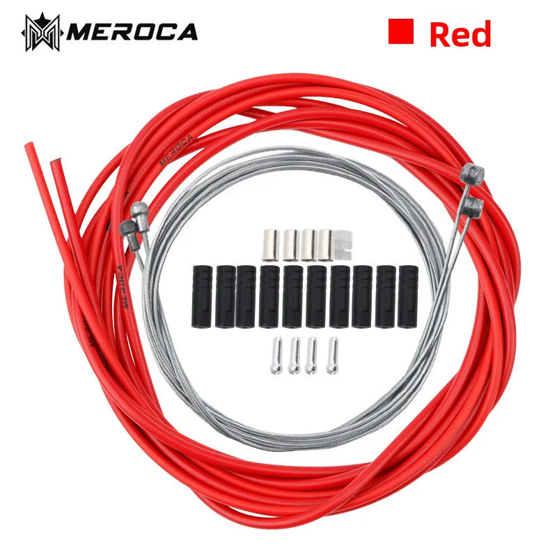Bicycle brake cable tube, cable core, mountain bike shifting cable tube set, color, V disc brake universal Oasis Select Red
