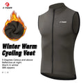 X-TIGER Men's Warm Vest Winter Fleece Windproof Jacket Slim Fit Outdoor Running Cycling Sports Vest Sleeveless Coat Oasis Select XM-ZWGY-00204 XXL