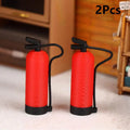 1/2/5Pcs Miniature Simulation Fire Extinguisher Ornament Dollhouse Miniature Scene Decor 1/12 Scale Dolls House Photography Prop Oasis Select 2Pcs