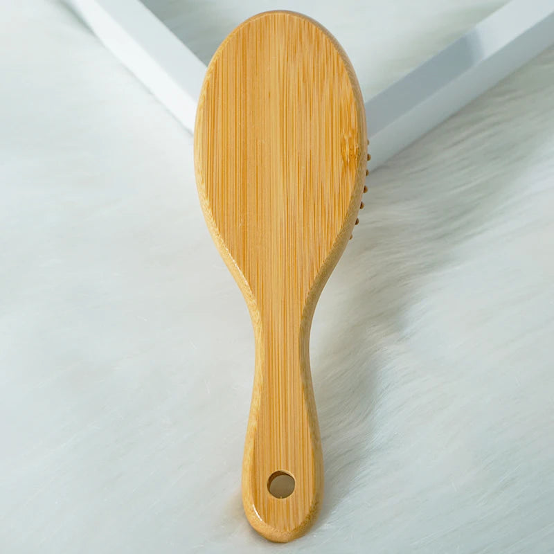 Bamboo Air Cushion Massage Comb – Scalp & Hair Care Brush Bamboo Hair Comb Oasis Select
