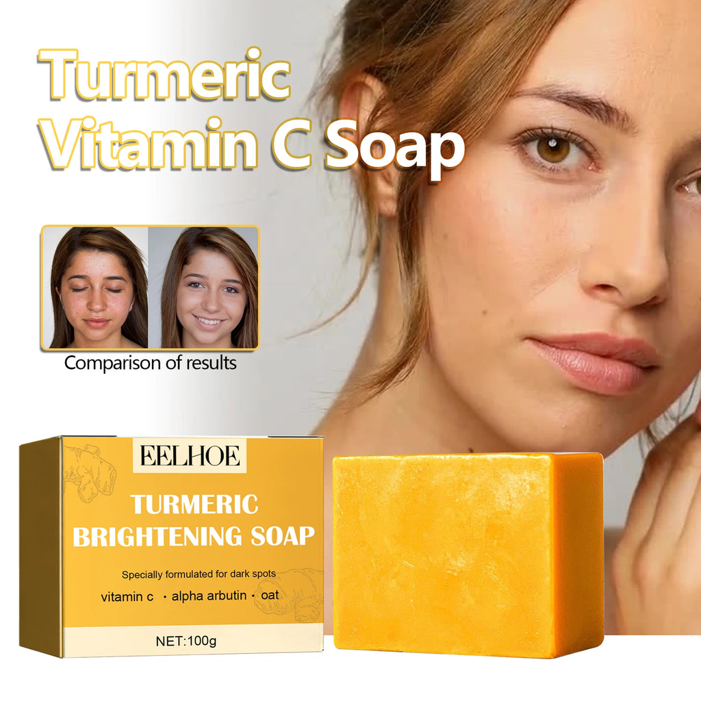 Eelhoe Turmeric Face Soap – Brighten Skin & Fade Dark Spots Facial Cleansing Soap Oasis Select