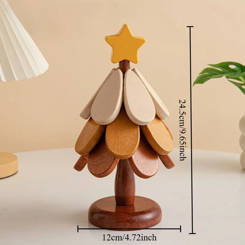 Cup Coasters Solid Wood Home Decor Desktop Decorations Dishes Heat Insulation Pads Water Cups Drinks Meal Mats Christmas Gifts Oasis Select Star M