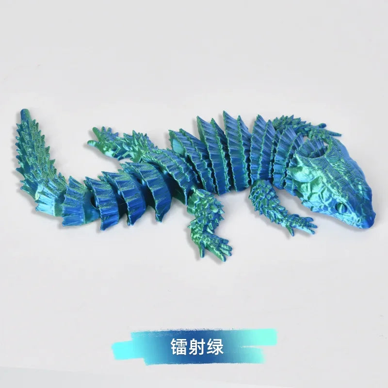 3D Printed Lizards, Home Office and Vehicle Decorations, Landscaping Figurines, Gifts Home Decorative Children's Gift Oasis Select Laser green