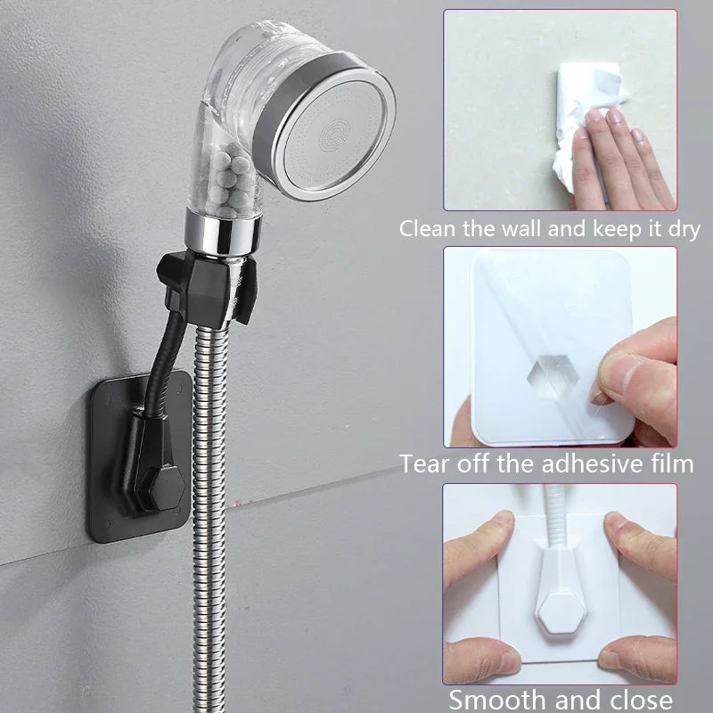 360° Adjustable Shower Head Holder | Wall Mount Bracket Shower Head Bracket Oasis Select