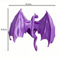 3D Printed Fantasy Climbing Dragon Figurine Dragon Monitor Desk Edge Ornaments Computer Screen Decor Sculpture Decorations Gifts Oasis Select Fei Long Purple