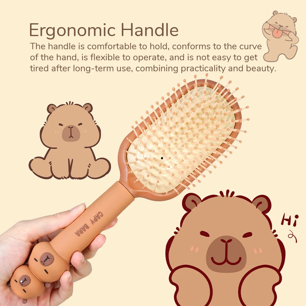 Cartoon Airbag Cushion Comb – Detangling & Anti-Static for Girls Hair Styling Comb Oasis Select
