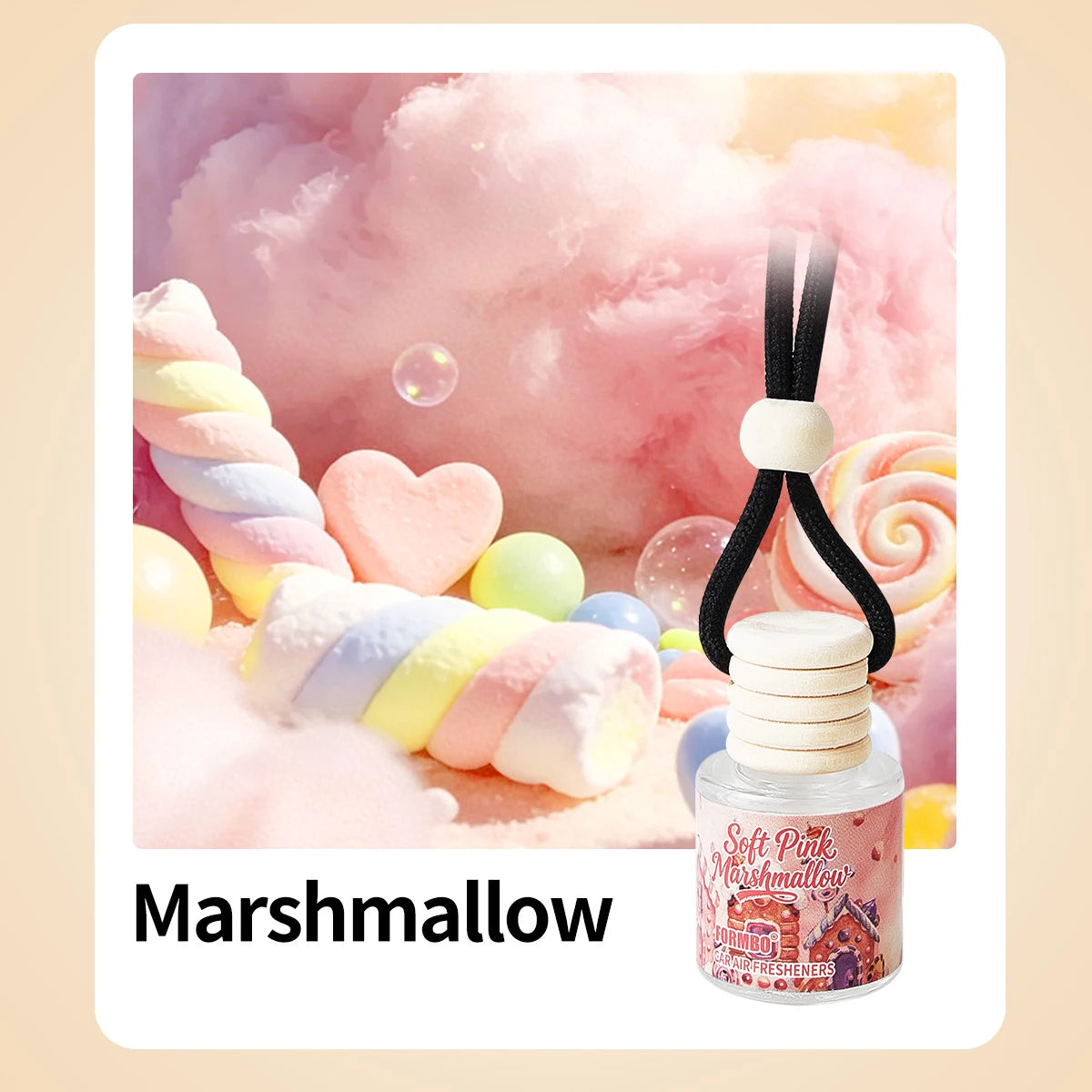 Long-Lasting Car Air Freshener – Essential Oil Fragrance Car Air Freshener Oasis Select Marshmallow