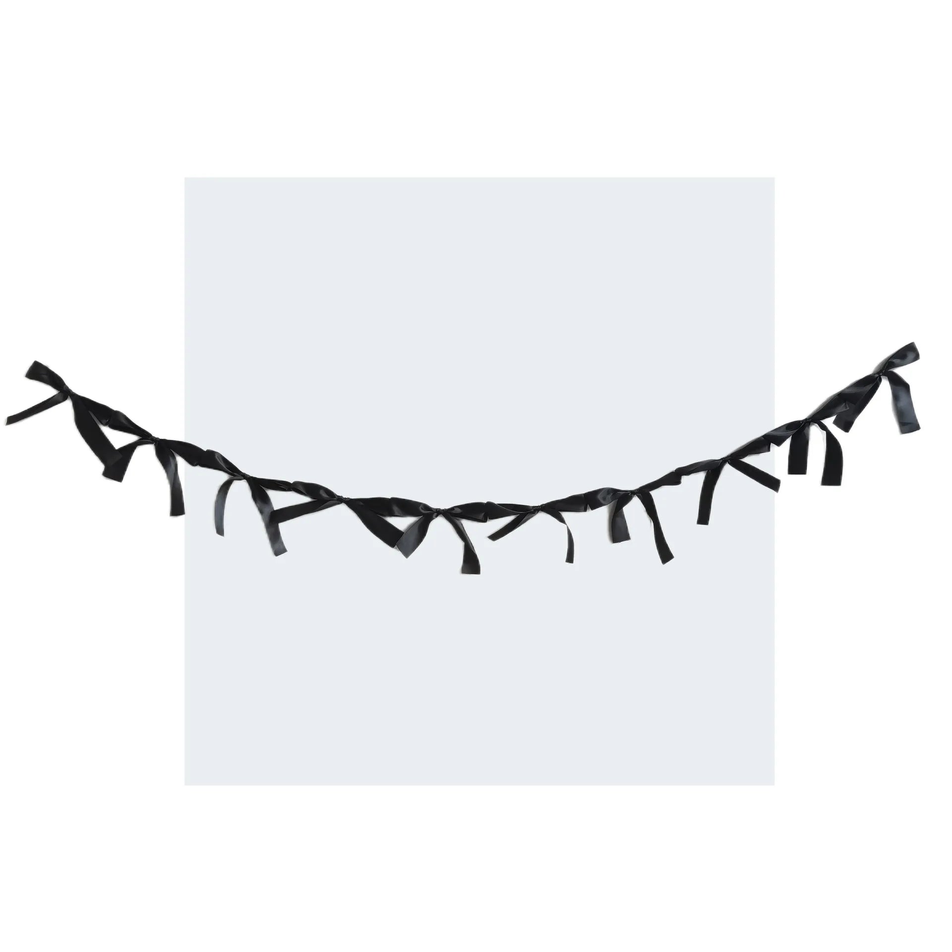 1.8M Pink White Blue Satin Bow Handmade Webbing Hanging Garlands for Birthday Wedding Party Girl Room Girly Heart Decorations Oasis Select Black