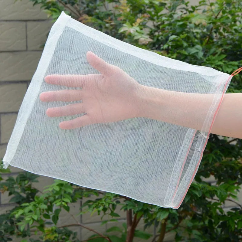 Garden Farm Nylon Net Bags: Ideal for Fruit Protection, Insect Exclusion, Bird Deterrence, Rice Seed Storage, Breeding Purposes Oasis Select