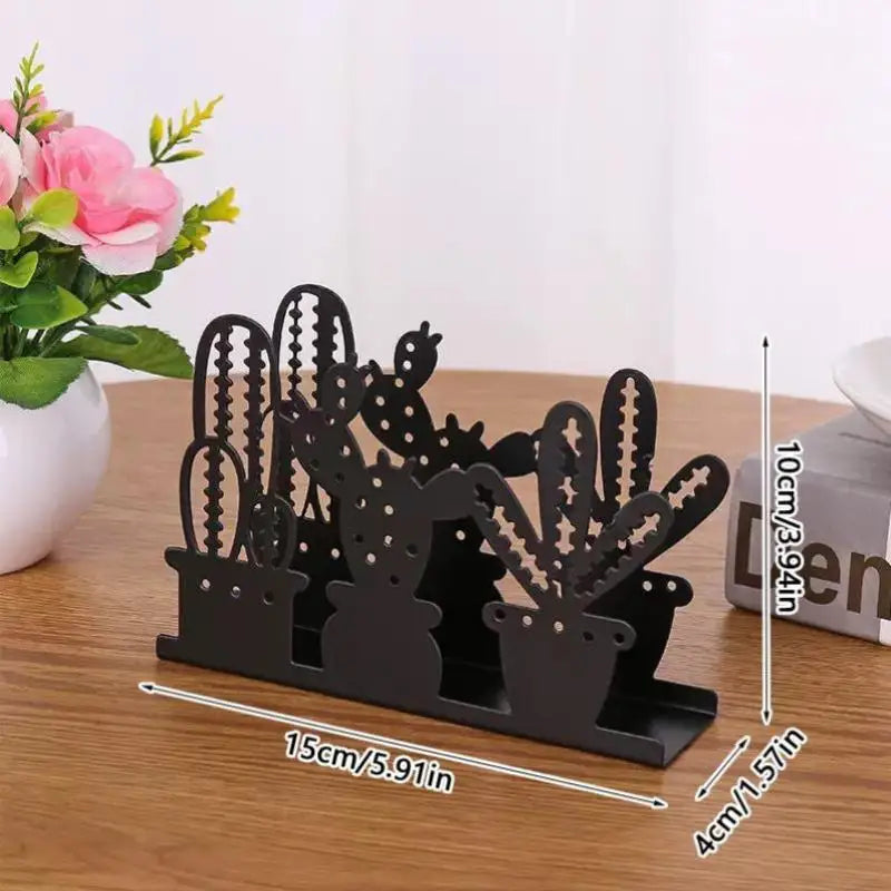 Lotus Flower Metal Napkin Holder | Elegant Dining Accessory