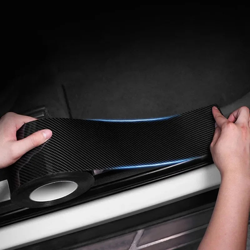 3/2/1Pcs 3D Nano Carbon Fiber Car Film Protective Strip, Threshold Side Mirror, Scratch Resistant And Waterproof Protective Film Oasis Select