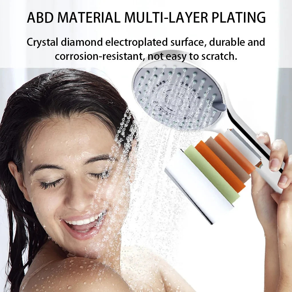 Bathroom Sprayer Shower Jetting Shower Head Water Saving Handheld Adjustable 5 Modes SPA Shower Bath Head Bathroom Accessories Oasis Select