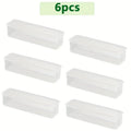 1/3/6pcs Refrigerator Side Door Storage Box Food Vegetable Fruit Eggs Fresh Organizer Household Kitchen Fridge Containers Boxes Oasis Select Transparent 6pcs