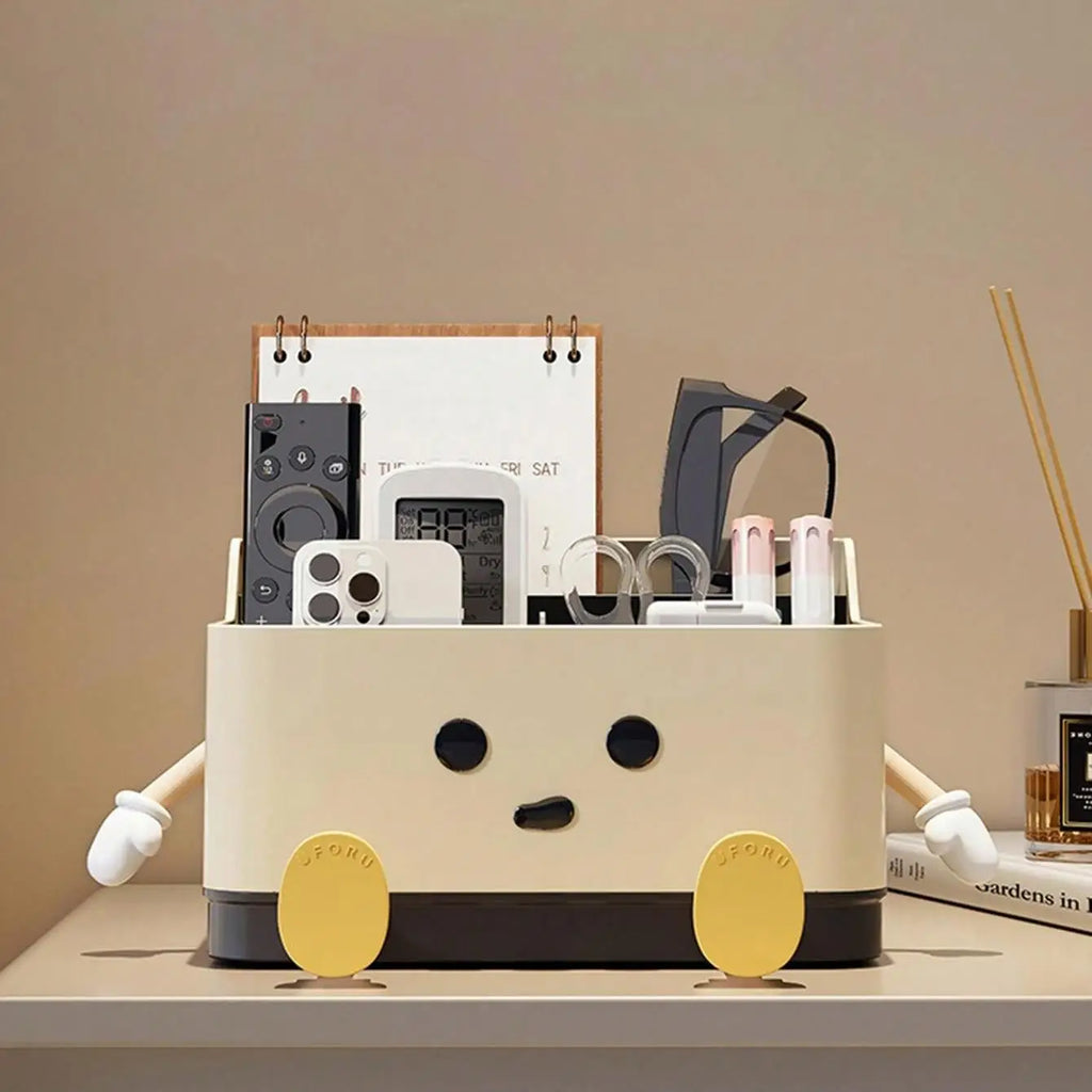 1pc multifunctional desktop storage box, cosmetic organisation shelf countertop storage and display box(with sticker) Oasis Select