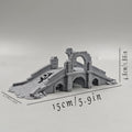 Weathered Stone Bridge Ruins Terrain 3D Printed Wargaming Scenery for Bonsai Decor Miniature Diorama Building Fairy Garden Decor Oasis Select bridge