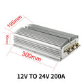 12VDC to 24VDC 30A-200A Step Up Booster Voltage Converter 12V to 24V DC-DC Power Boost Module Regulator for Cars Solar CE RoHS Oasis Select 12V TO 24V 200A 12V 24V