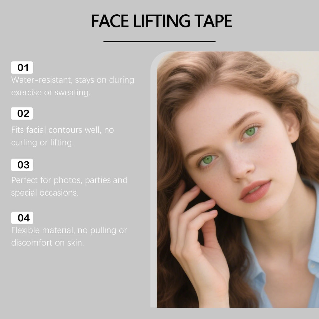 Waterproof Invisible Face Lifting Patch Breathable Clear Instant Shaping Firming V-Shape Beauty Sticker Instant V Face Lift Tape Oasis Select
