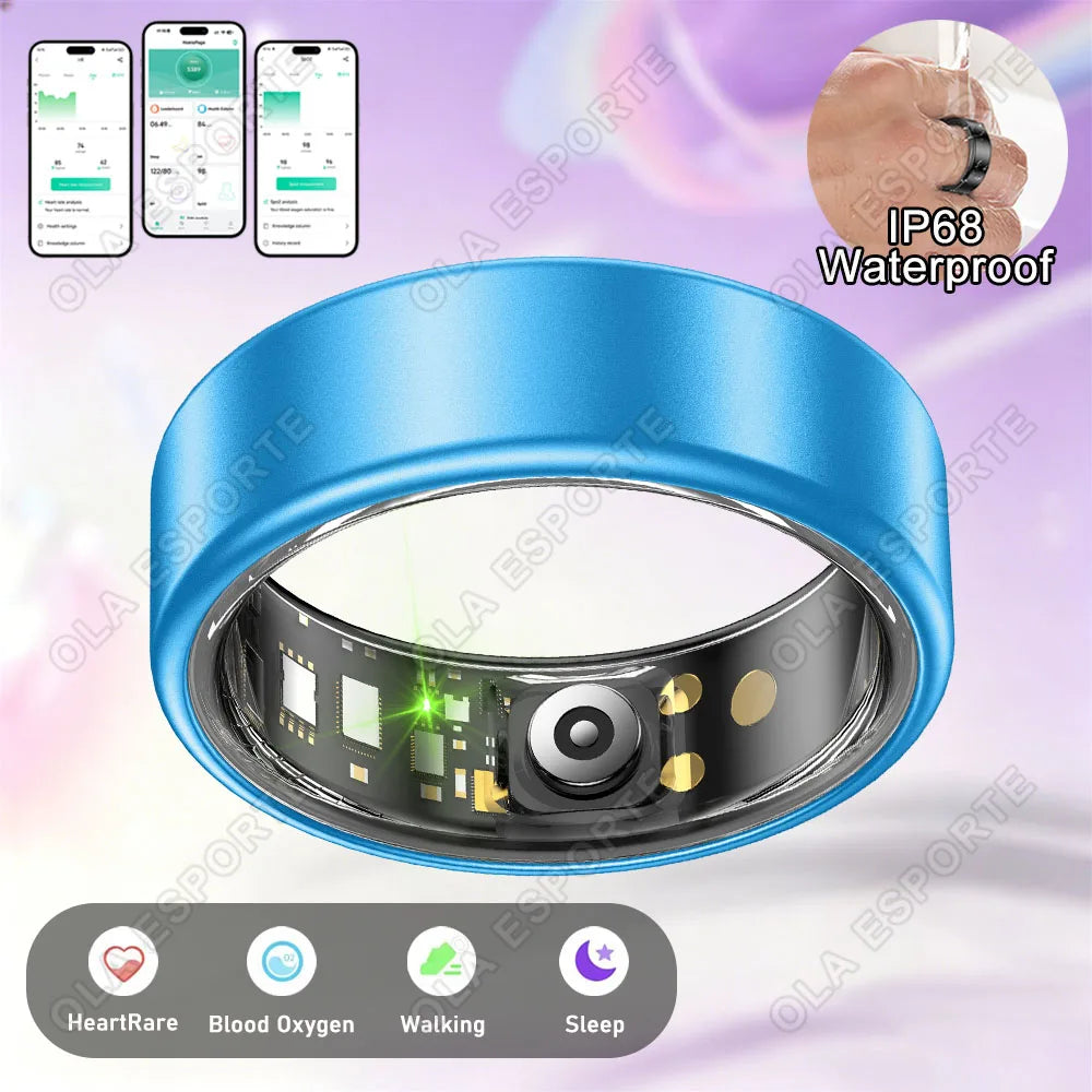 Smart Ring Heart Rate SpO₂ Sleep Monitor – 5ATM Waterproof