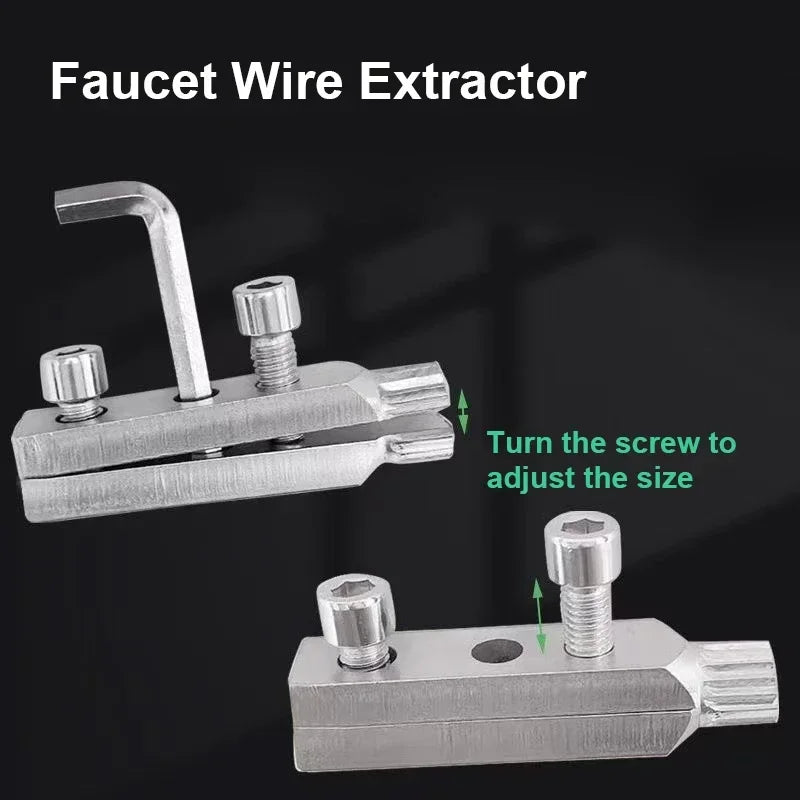 Extractor for Water Pipe Breakage Multi Specification Wire Extractor Water-tap Screw Remover Angle Valve Repair Tools Oasis Select