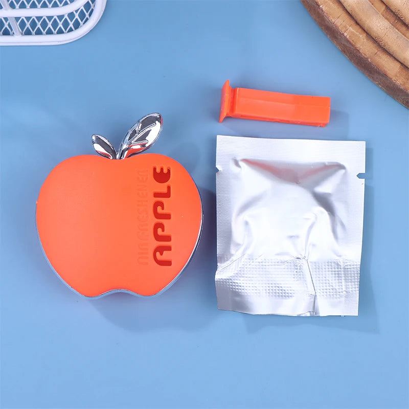 1-Piece Apple-Inspired Car Scent Freshener - Boasting a Unique Ventilation Clip Design Oasis Select Orange