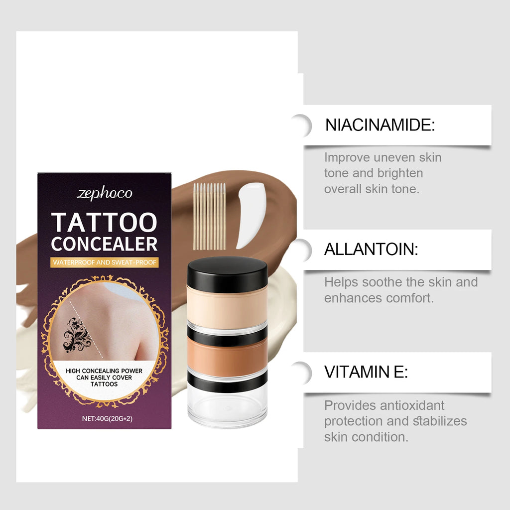 Soft Mist Tattoo Concealer – Full Coverage Lightweight Cream
