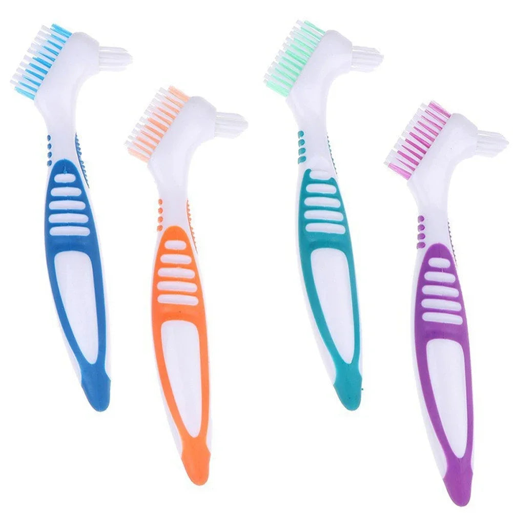 Double Sided Toothbrushes Portable Denture Brush Invisible Braces Orthodontic Retainer Descaling Cleaning Brush Supplies Tools Oasis Select