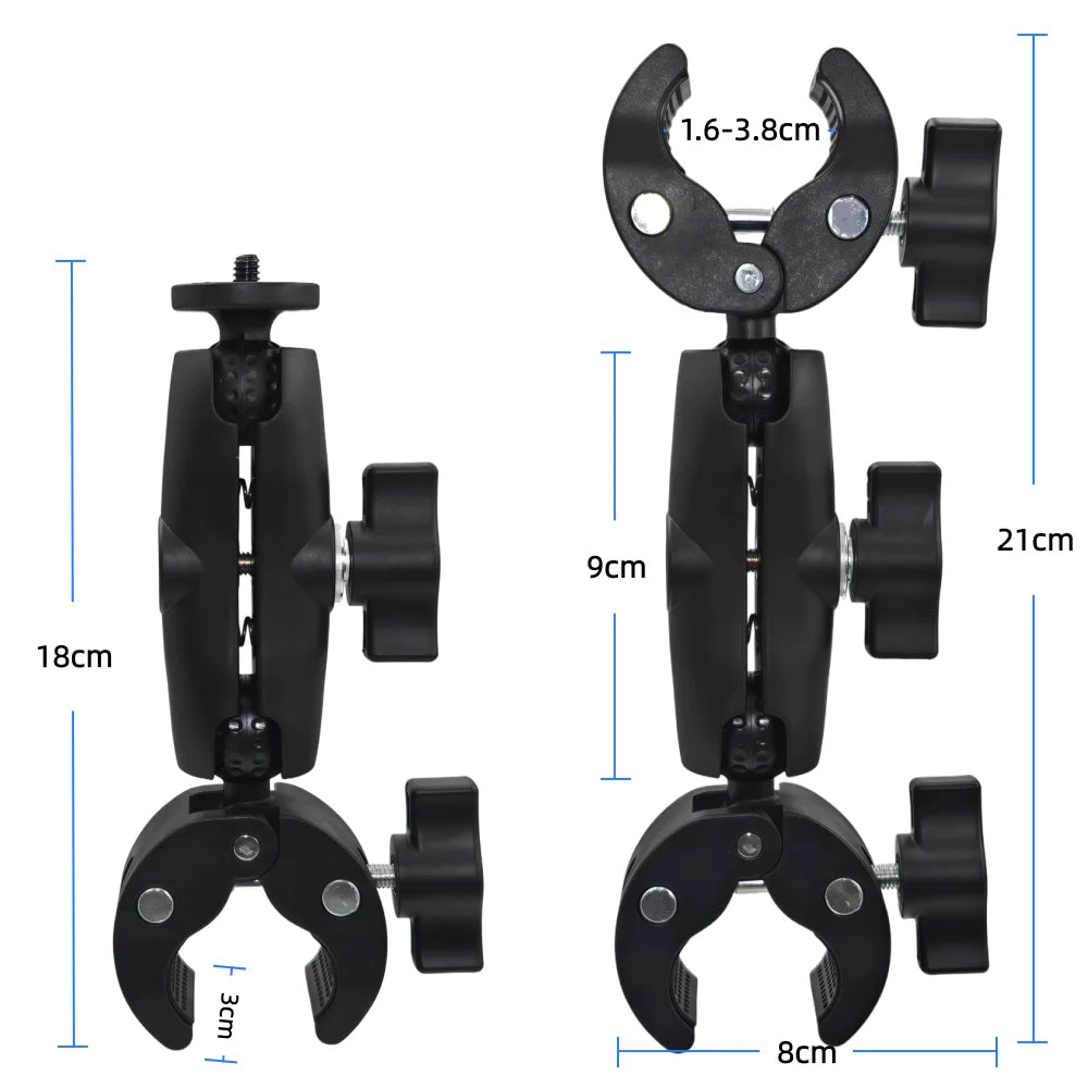 VeFly Crab Super Clamp Camera Mount – GoPro DJI Insta360 Bike