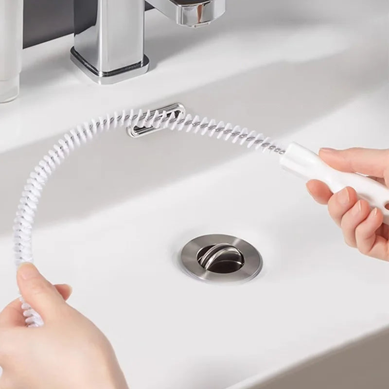 1-3pcs flexible drain hair removers, pipe hair cleaning, drain cleaning brushes, 45/60 cm, toilet unclogging, blockage removal Oasis Select